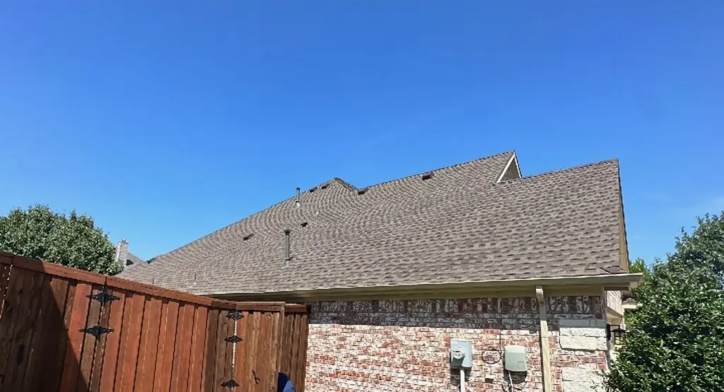 Completed roof replacement project in Ruston